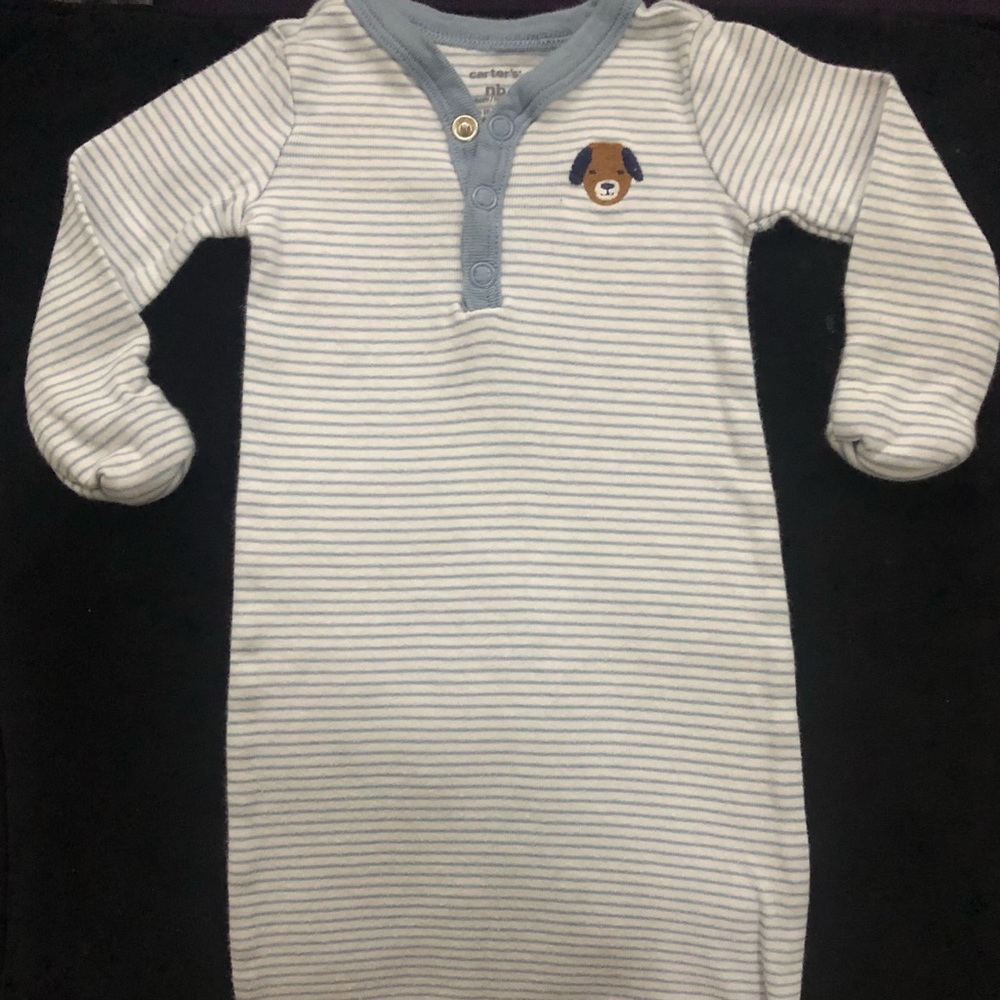 Newborn baby boy sleeping gowns, like new